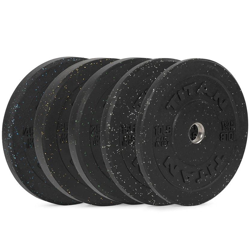 260 LB Set Crumb Rubber Bumper Plates - Image 2